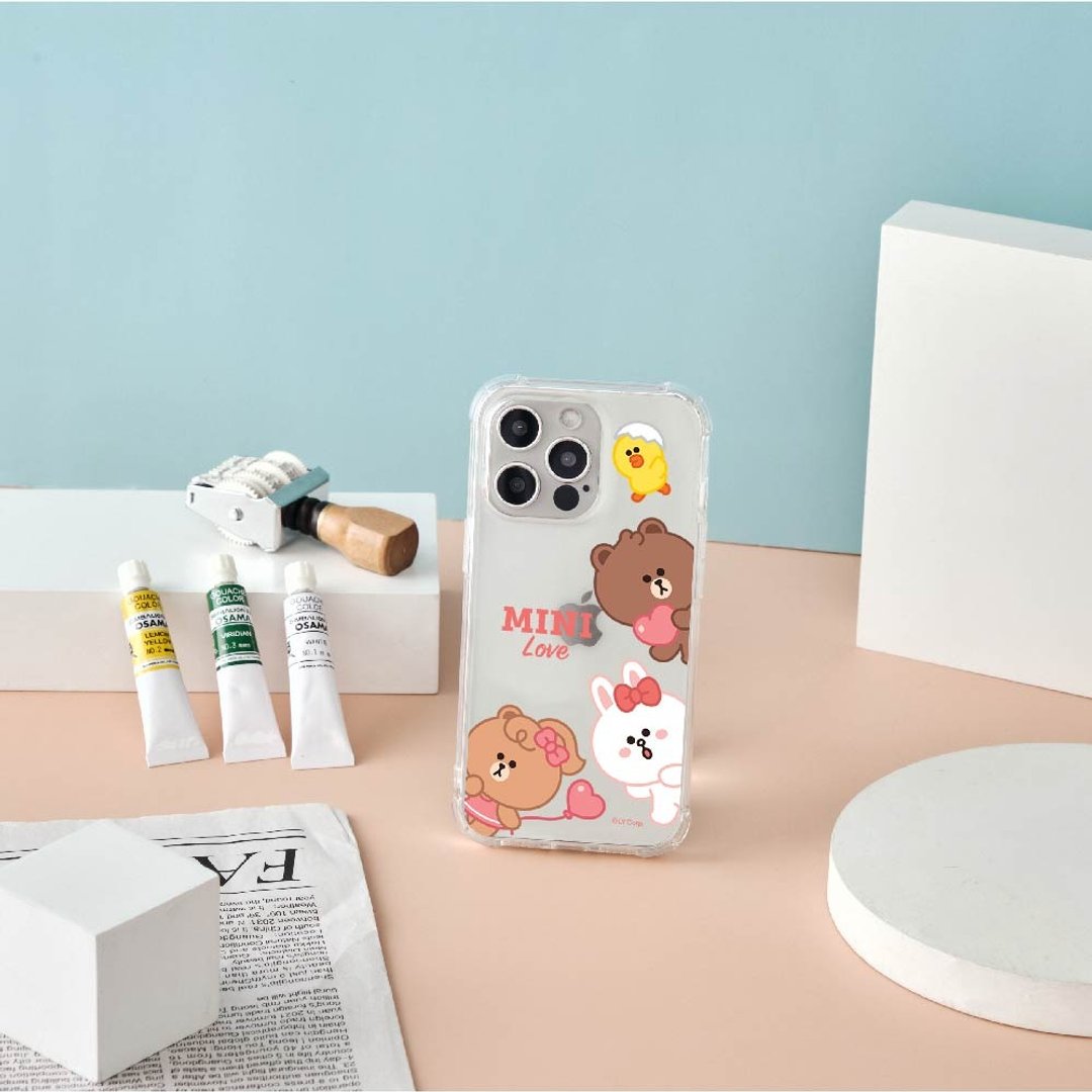 LINE FRIENDS MINI-转圈圈全气囊防摔iPhone手机壳 - 手机壳/手机套 - 硅胶 多色