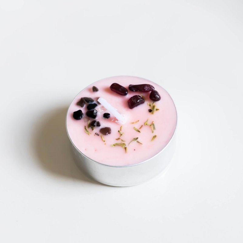 海底轮脉轮能量蜡烛 天然大豆精油蜡烛 茶蜡款 单颗 - 蜡烛/烛台 - 蜡 红色