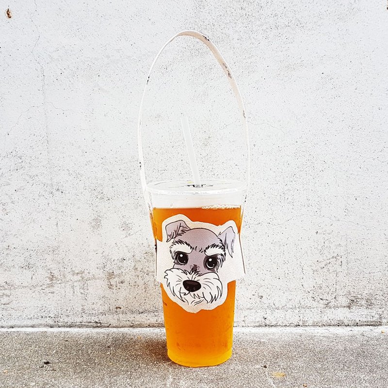 雪纳瑞 造型随行饮料杯套提袋 饮料提袋 - 随行杯提袋/水壶袋 - 聚酯纤维 多色