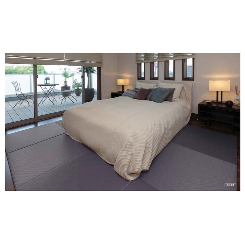 和织系列－目积蓝紫 两片组 - 地垫/地毯 - 塑料 灰色