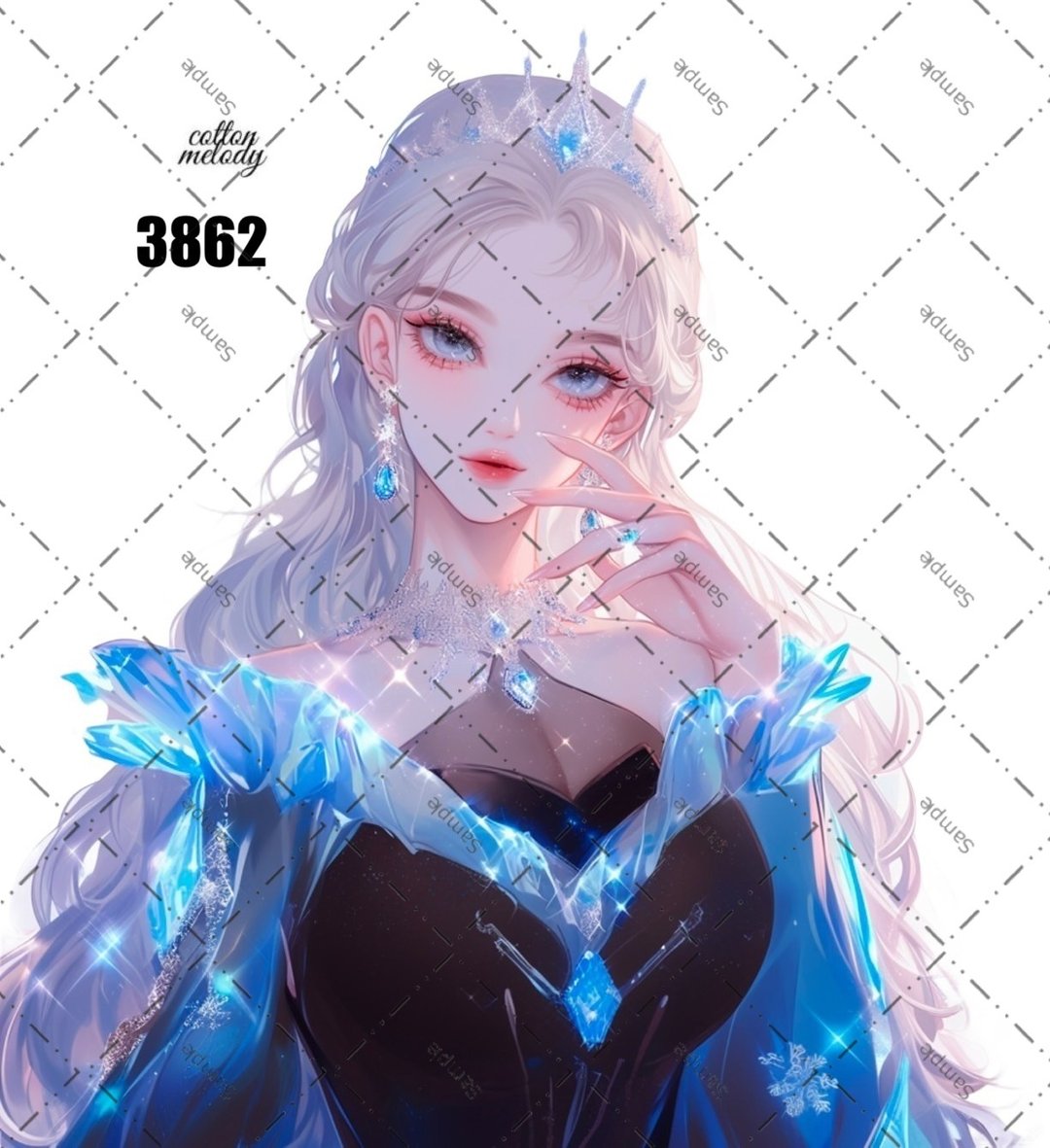 original sticker no.3862 人物贴纸 原创贴纸 原创人物贴纸 装饰贴纸 cotton melody - 贴纸 - 纸 