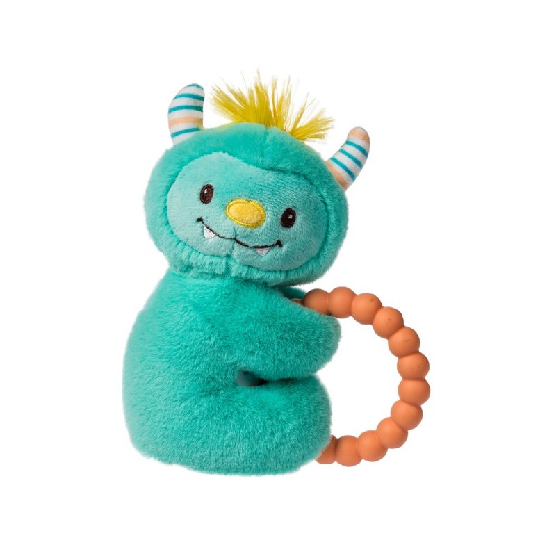 快速出货【MaryMeyer】柔软手摇铃-怪兽萌奇 - 玩具/玩偶 - 棉．麻 绿色