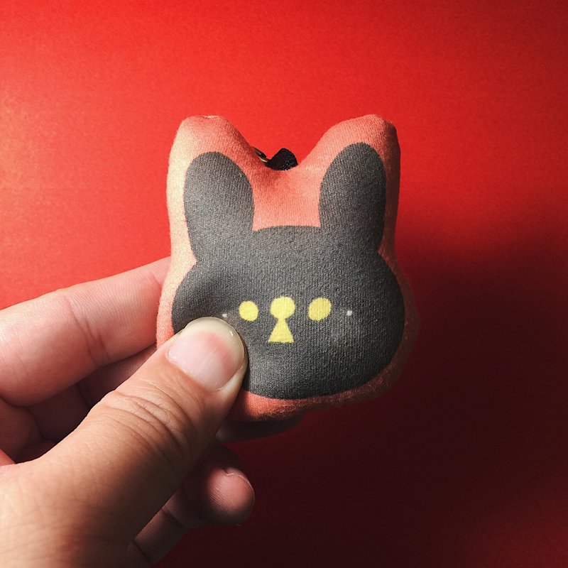 造型娃娃吊饰-小黄 - 吊饰 - 其他材质 黑色