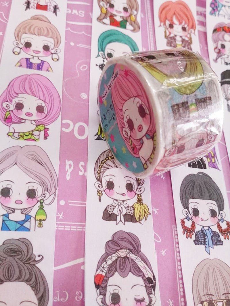 耳环小姐 纸胶带 - 纸胶带 - 纸 多色