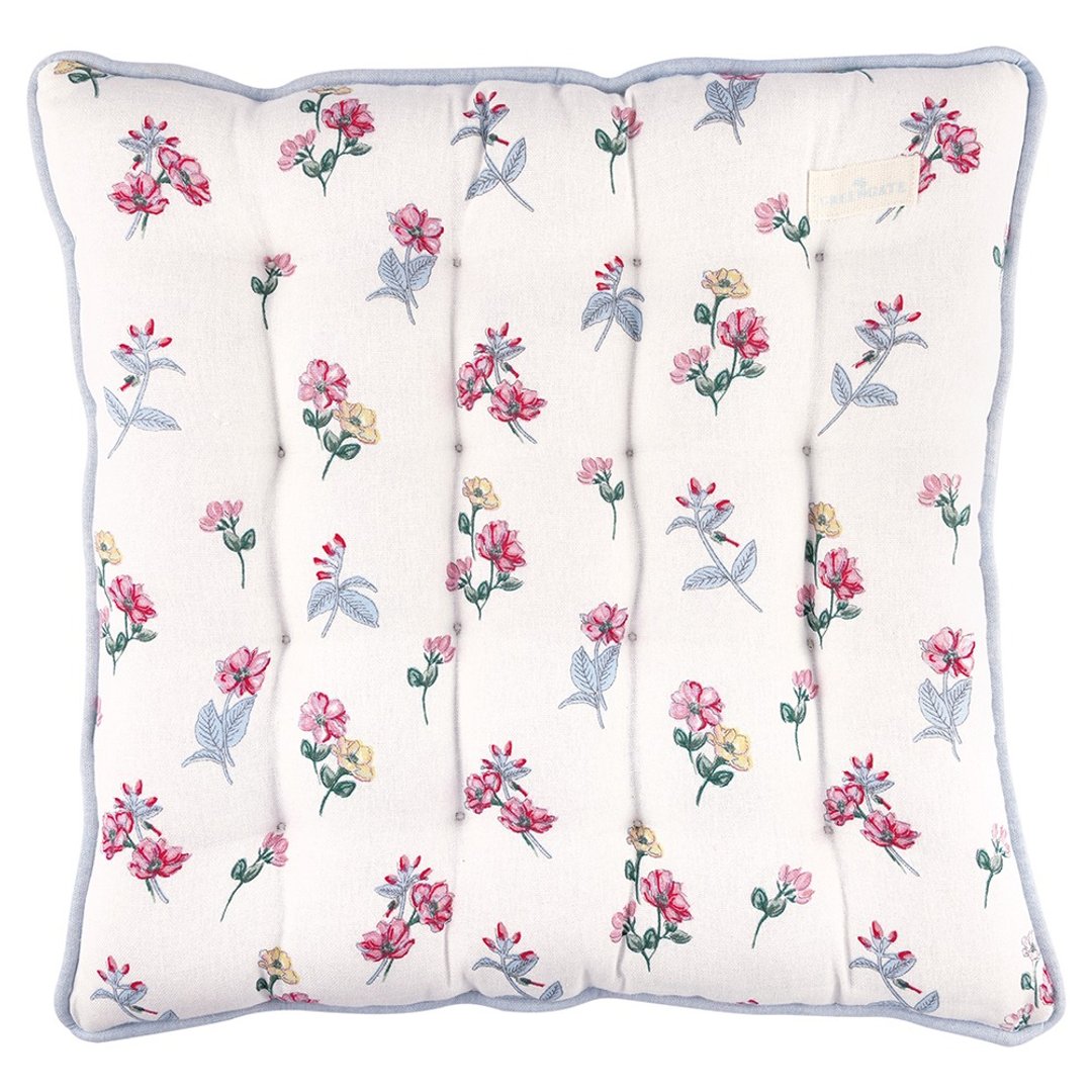 【新品】丹麦GreenGate Portia white 椅垫 40x40cm - 枕头/抱枕 - 棉 多色