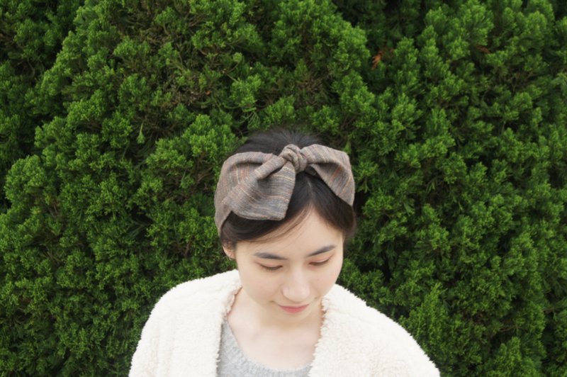 时尝 l 限量三条 l蝴蝶结 绑式 绑结 发带 - 发带/发箍 - 棉．麻 多色