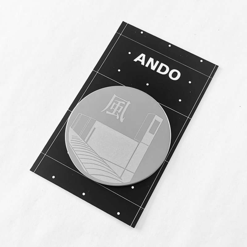 风之教堂 (安藤忠雄) 金属徽章胸针心口针 - 胸针 - 其他金属 白色