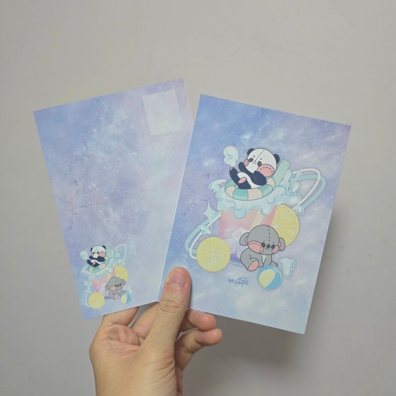Vipstorey树熊|夏日特饮明信片 - 卡片/明信片 - 纸 多色