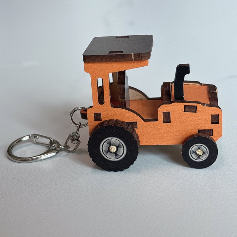 3D组合钥匙圈 农耕车 轮子固定A款 轮子转动B款 - 零件/散装材料/工具 - 木头 多色