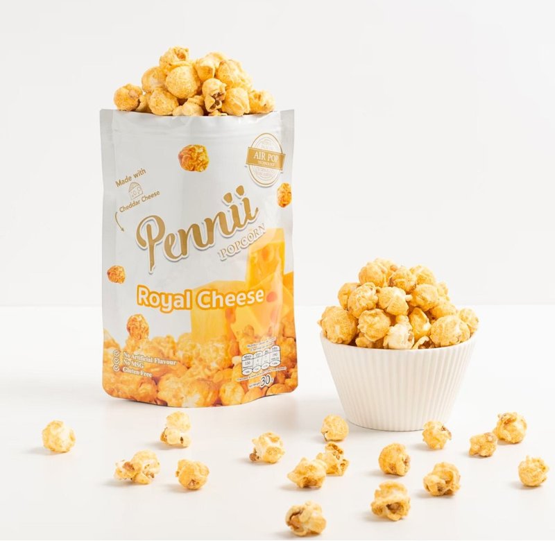 Pennii Premium 车打芝士爆谷 (30g) - 零食/点心 - 塑料 橘色