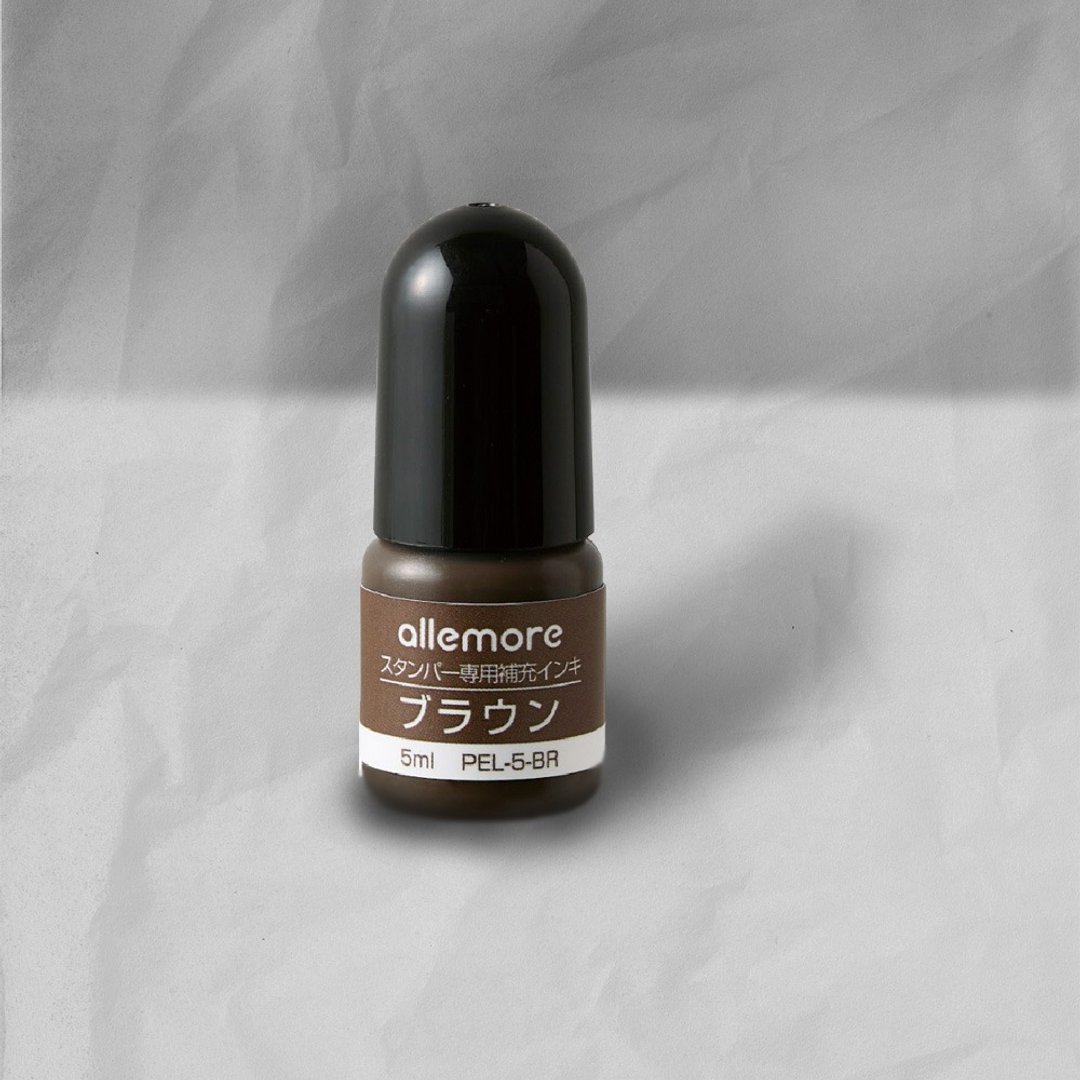 日本 SHACHIHATA nototo印章补充墨/咖色 - 印章/印台 - 颜料 咖啡色