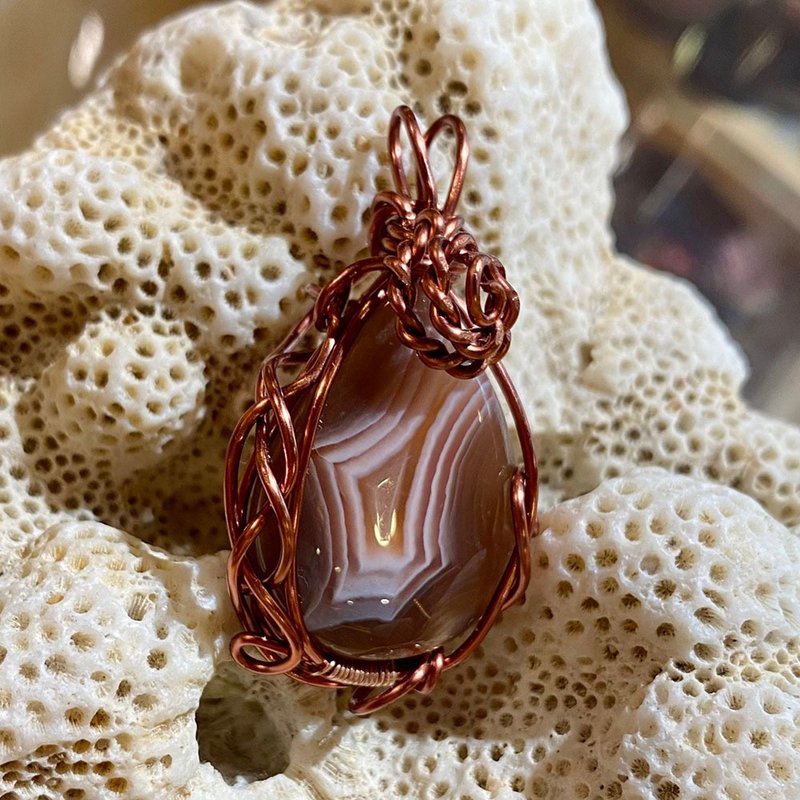 小精灵的下午茶 - 项链 - 半宝石 红色