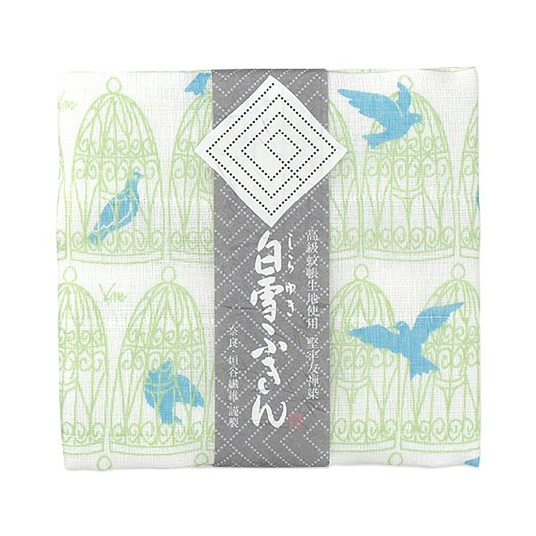 京友禅染万用巾 / 蓝鸟绿色 - 餐垫/桌巾 - 棉 绿色