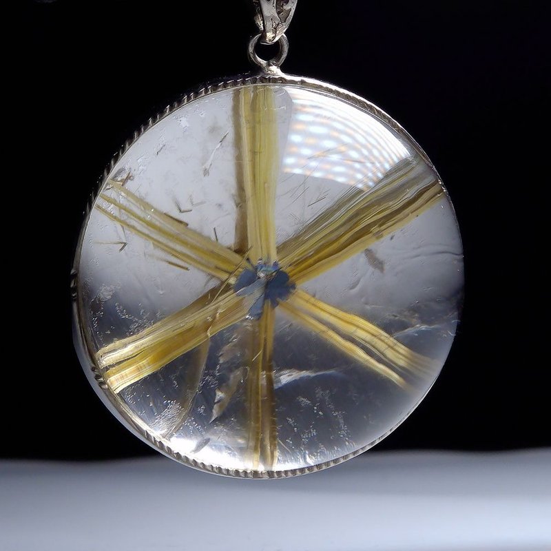 日耀之心 钛晶太阳花的光之祝福 项链吊坠 PN0005 - 项链 - 水晶 