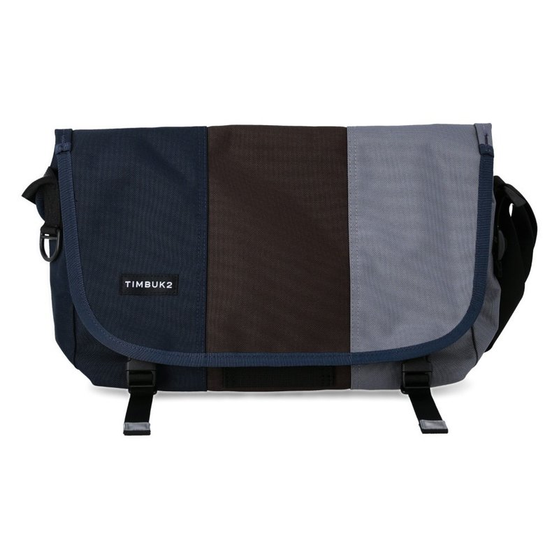 TIMBUK2 CLASSIC MESSENGER ECO 经典邮差包 S /蓝鸟/蓝棕灰拚色 - 侧背包/斜挎包 - 聚酯纤维 蓝色