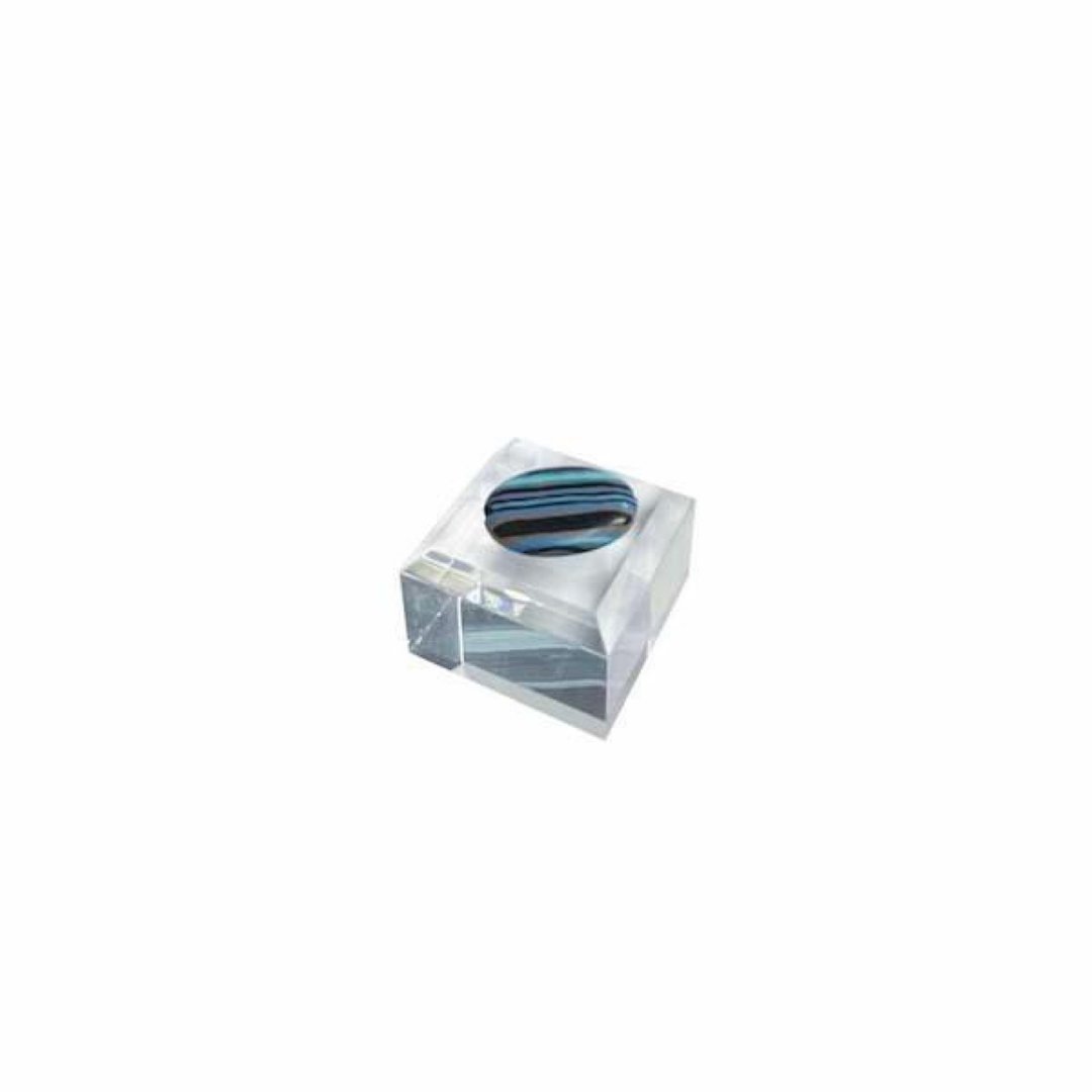 Luxury Acrylic block chamfer SLOPE W30x30xH20mm - 收纳用品 - 压克力 透明