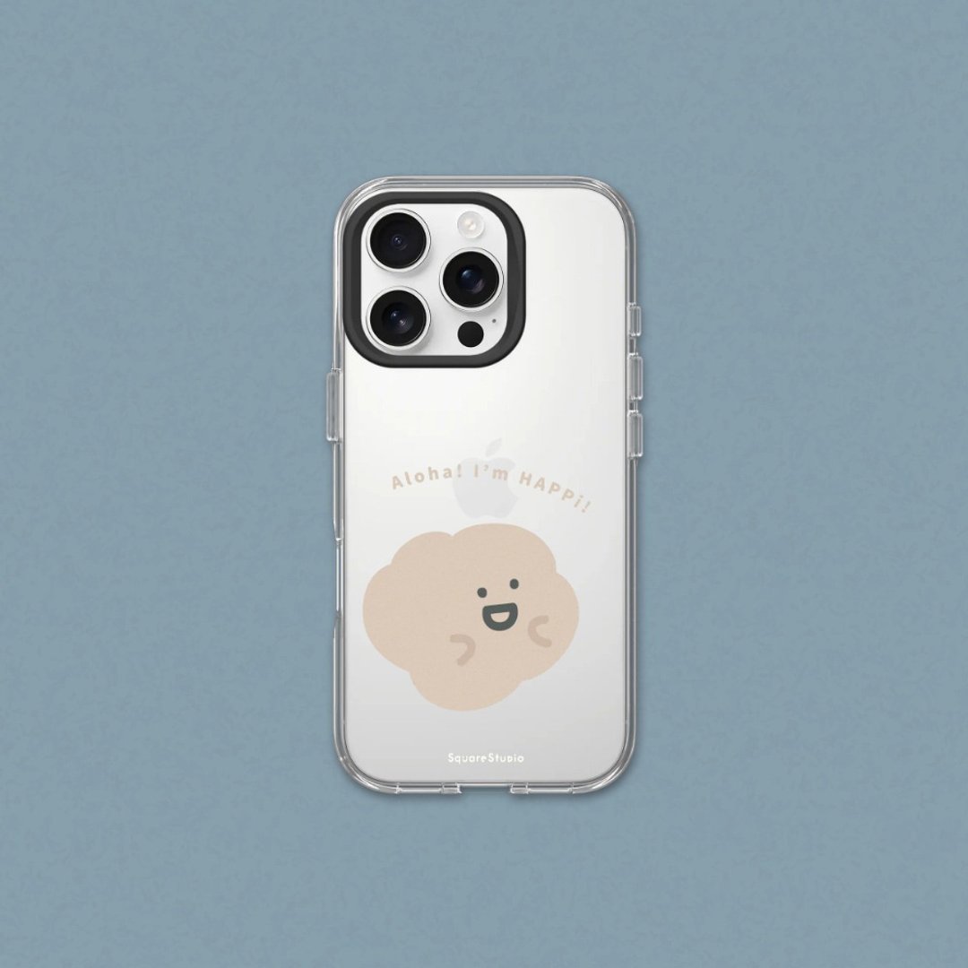 Clear透明防摔手机壳∣方坊系列/乐乐登场 for iPhone - 手机壳/手机套 - 塑料 透明