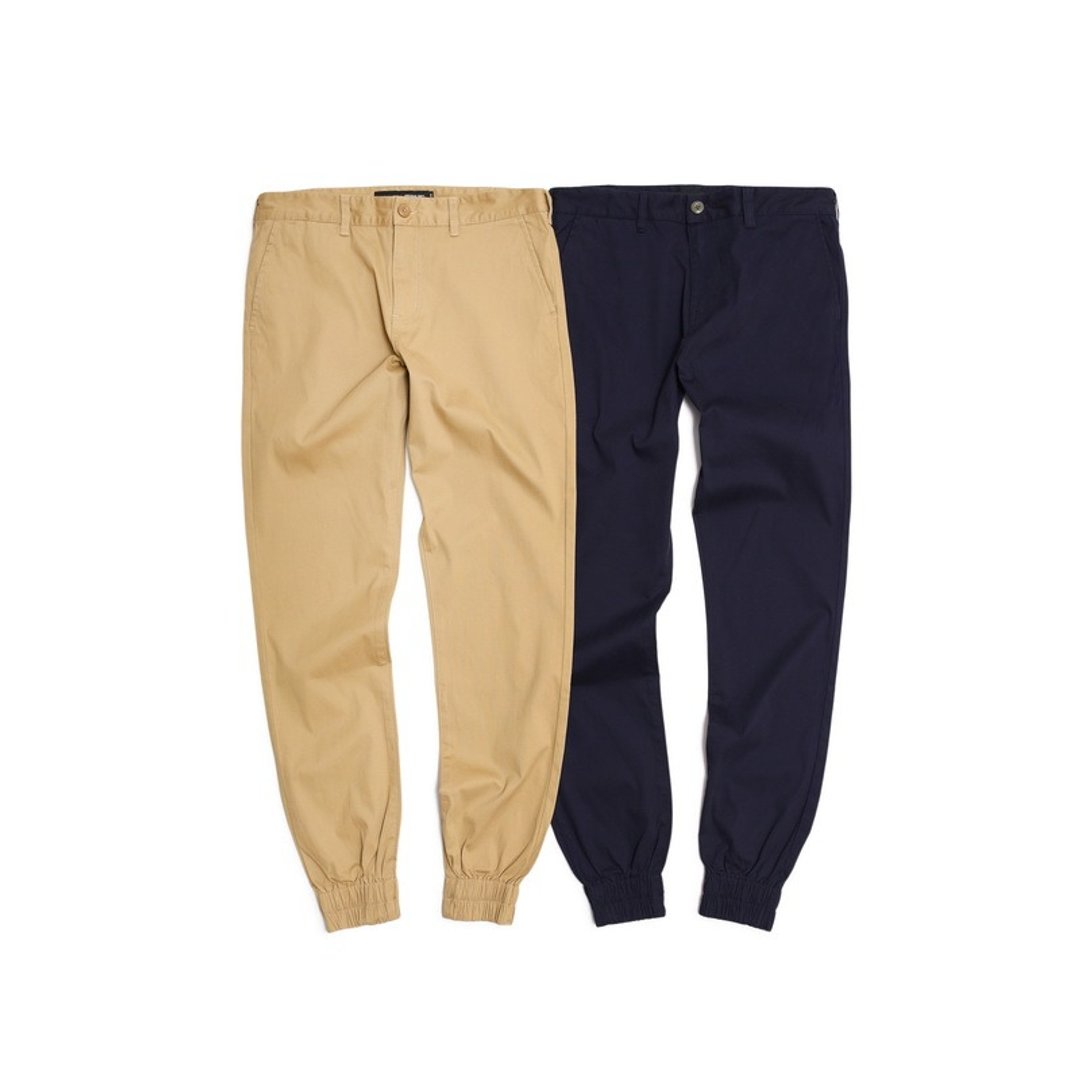 Filter017 Basic Jogger Pants  弹性素面束口裤 - 男士长裤 - 棉 