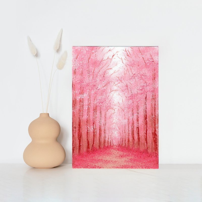 【体验】台中油画体验课程/花开花落花小径/台中画室 - 插画/绘画/写字 - 棉．麻 