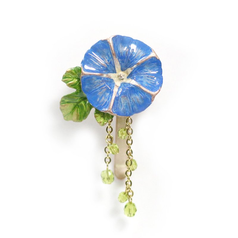 Morning glory hair hook HH011 - 发饰 - 其他金属 蓝色