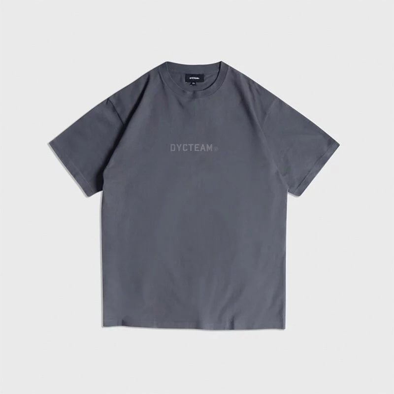 DYCTEAM - 3M LOGO Tee (denim gray) - 男装上衣/T 恤 - 棉 灰色