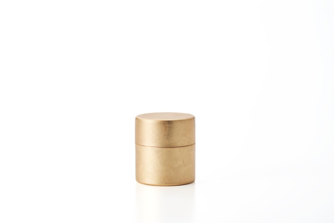 漆磨 Shi0moa 月袷 tsukiawase 茶筒 (M) - 其他 - 不锈钢 金色