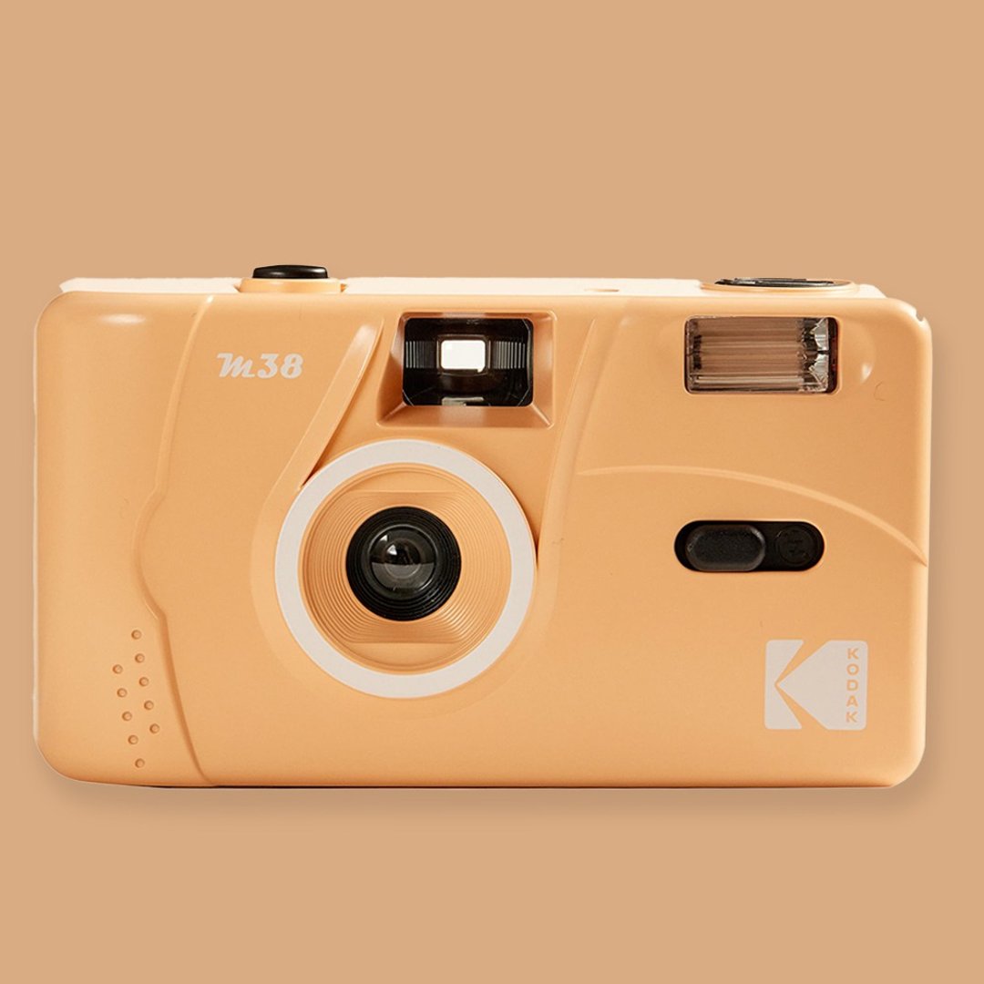 【Kodak 柯达】底片相机 M38 Grapefruit 葡萄柚橙 - 相机 - 塑料 金色