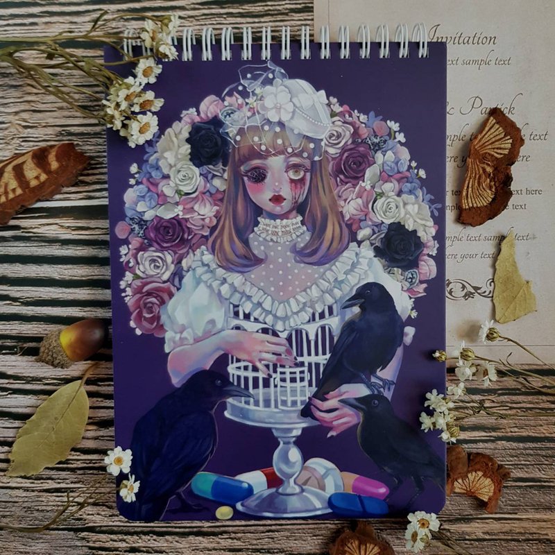 【硬壳封面笔记本】Ripped - 笔记本/手帐 - 纸 紫色