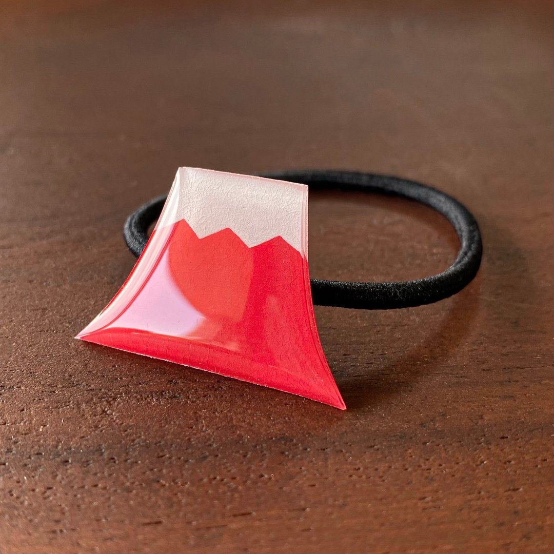 Mt. Fuji Hair Rubber Red Fuji ver. - 发饰 - 塑料 红色