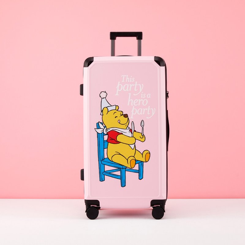 【迪士尼Disney】28寸拉链款行李箱 胖胖箱 旅行箱-小熊维尼粉 - 行李箱/行李箱保护套 - 塑料 黄色