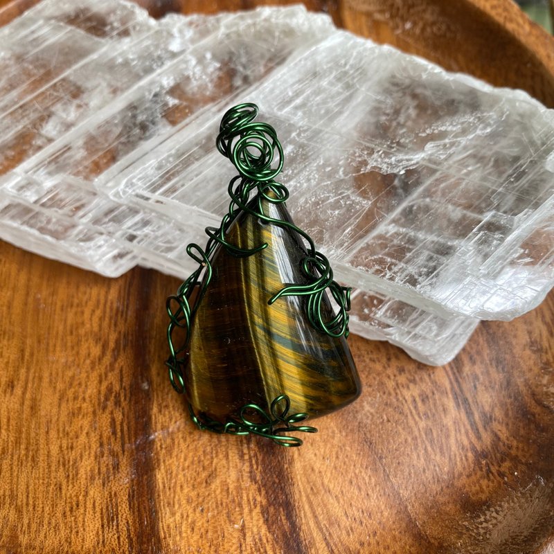 神的孩子在跳舞 虎眼石 - 项链 - 半宝石 