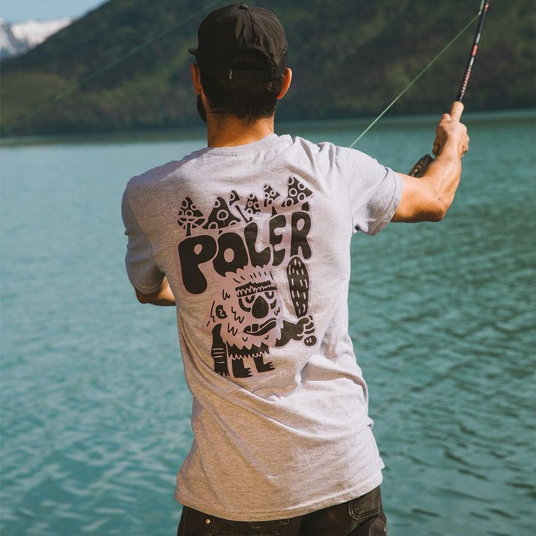 POLER CAVEMAN TEE 短袖上衣 / 灰色 - 男装上衣/T 恤 - 其他材质 灰色