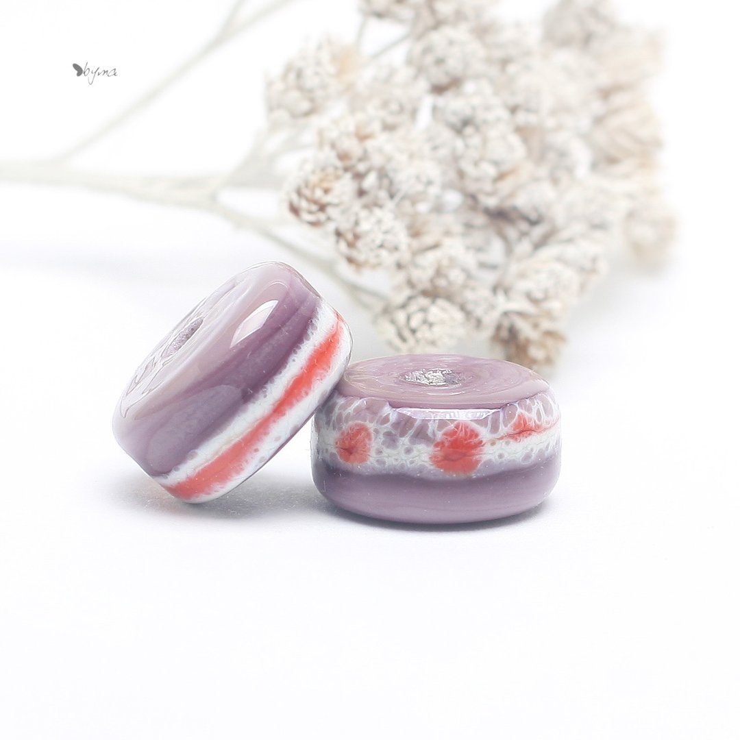 Handmade glass beads - 陶艺 - 玻璃 紫色