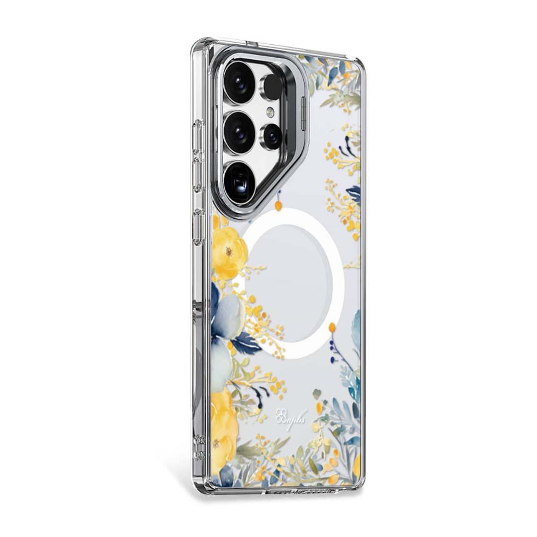apbs Samsung S25/S24系列 防震双料隐形立架磁吸手机壳-仲夏梦 - 手机壳/手机套 - 其他材质 多色