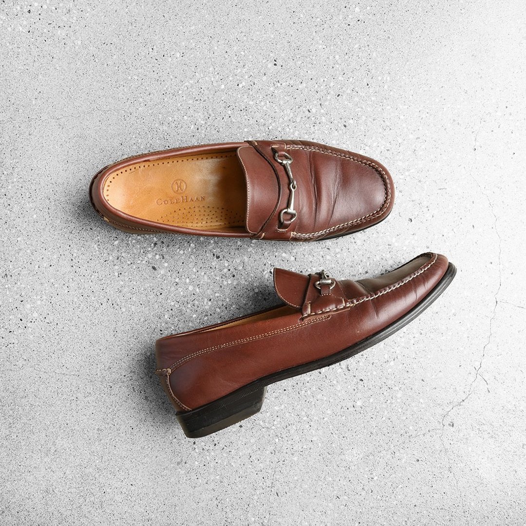 COLE HAAN 马衔扣乐福鞋 / Vintage古着 - 女款牛津鞋/乐福鞋 - 真皮 红色