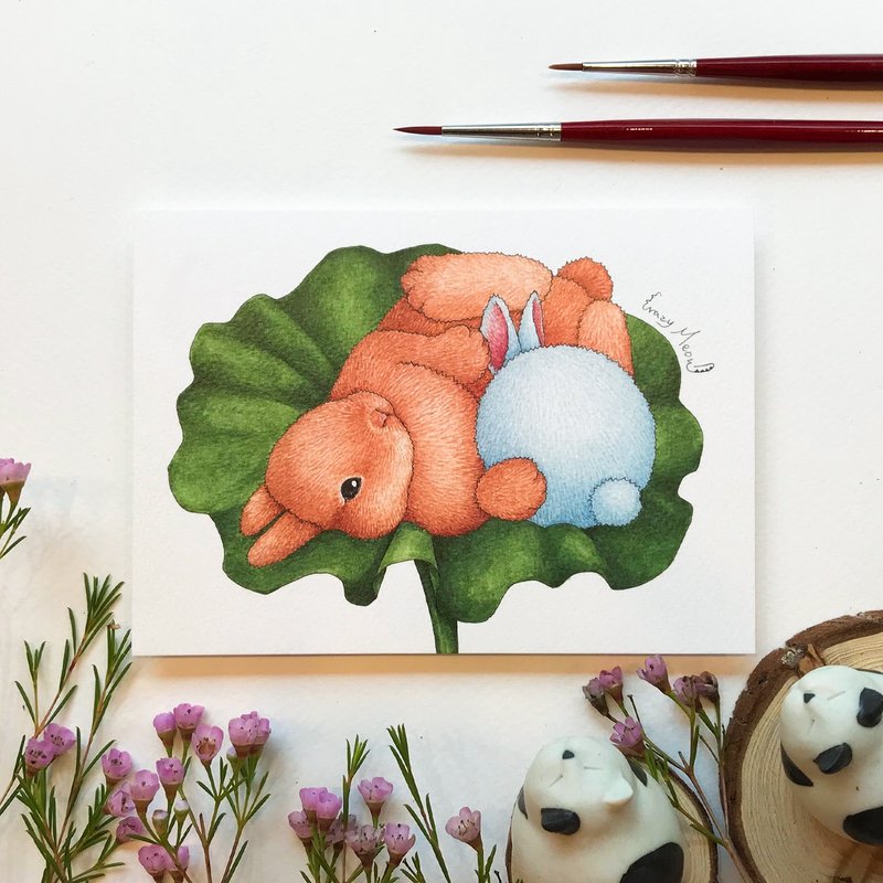 【猫疯子】明信片(41) - 卡片/明信片 - 纸 多色