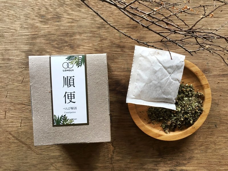 顺利排便【 顺便茶10入】- 荷叶 枸杞 决明子 乐木集100%天然汉方 - 茶 - 新鲜食材 黄色