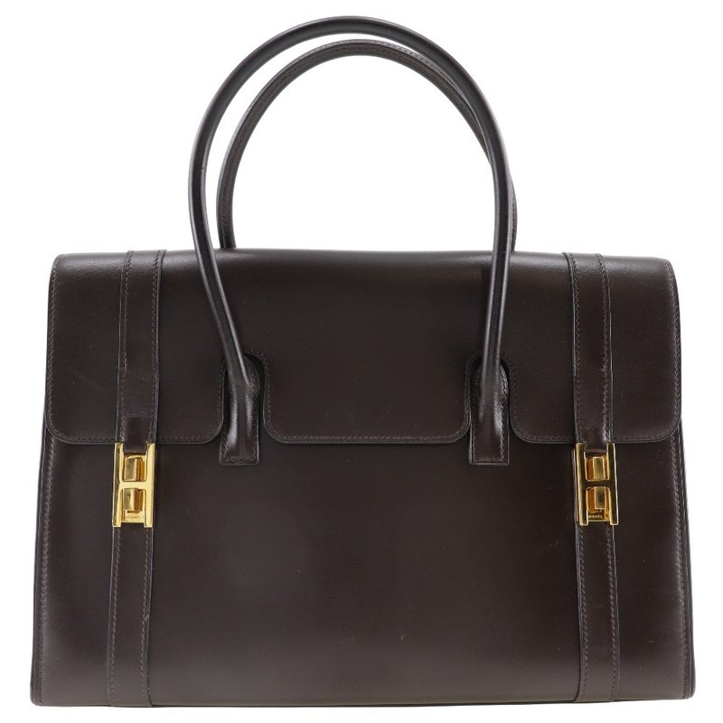【日本直送】爱马仕 HERMES DRAG 30 手提包 Box Calf 皮革 棕色 女仕【二手】 - 手提包/手提袋 - 真皮 咖啡色
