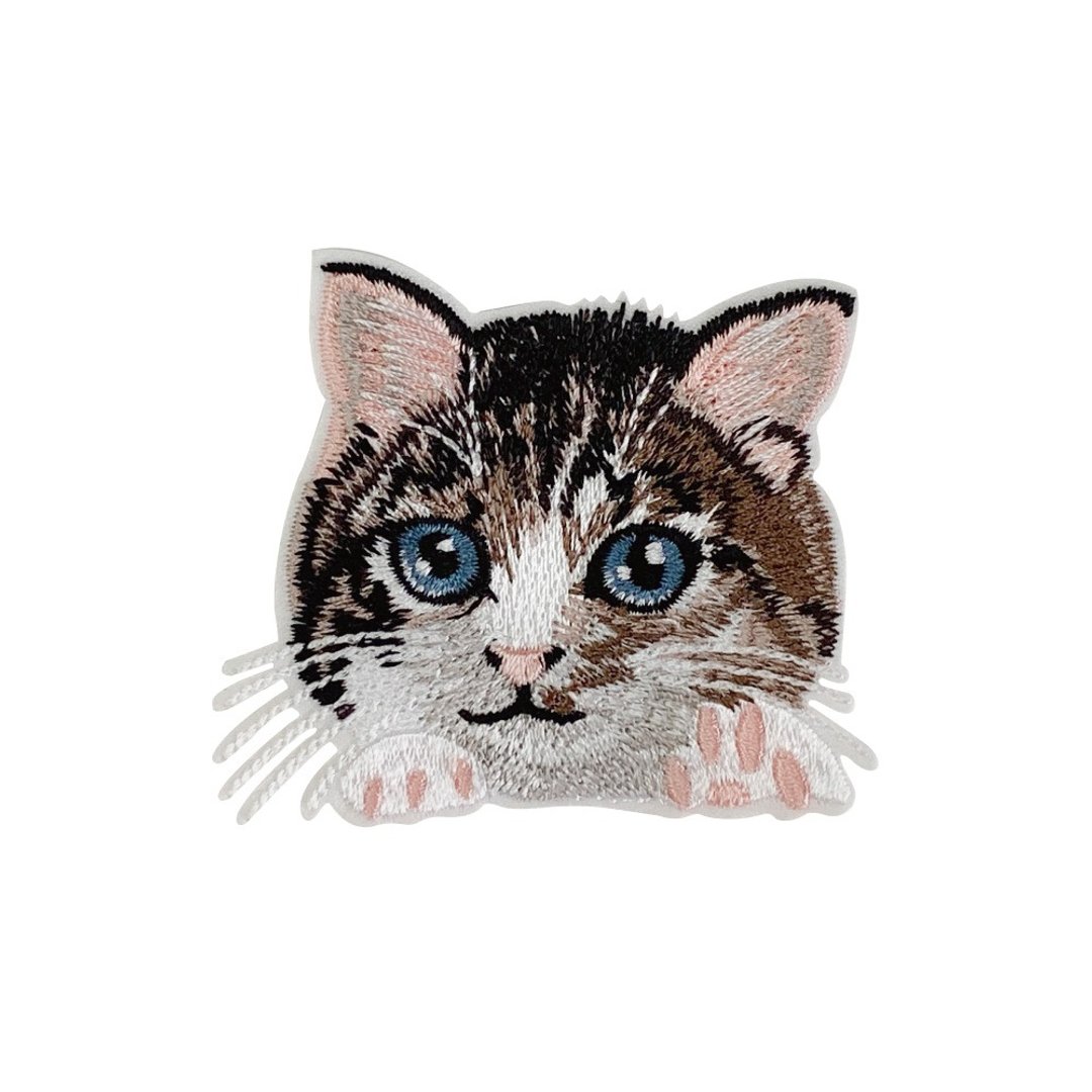 Zoila秀绣贴 造型刺绣布贴_深棕猫咪 - 其他 - 聚酯纤维 咖啡色