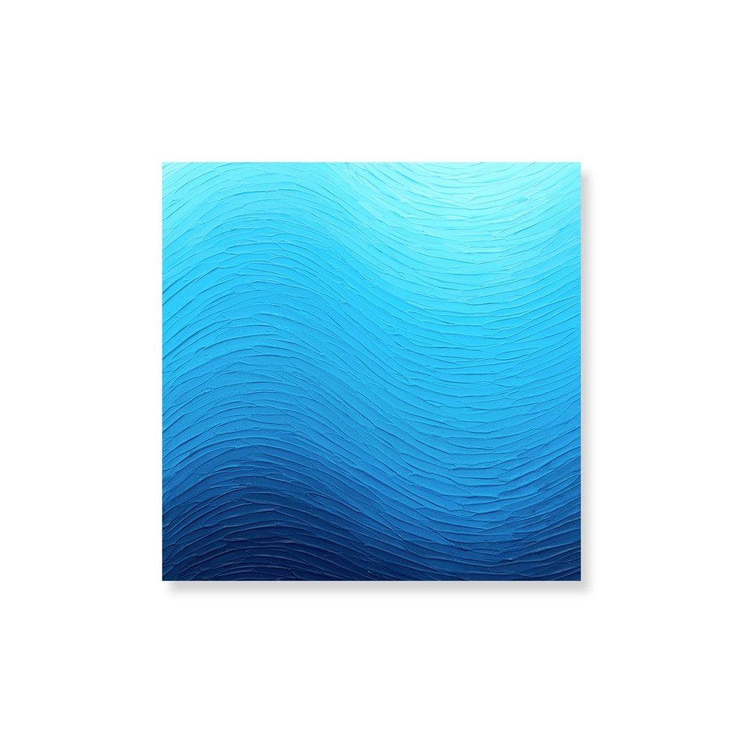 【日本制原创】抽象画 / 压克力画 / 海景 / 青色 - 渐变 新居 - 海报/装饰画/版画 - 压克力 蓝色