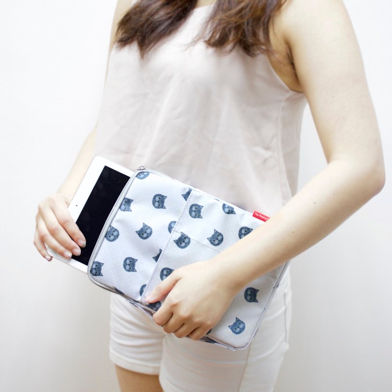 防水环保 Aristocat 印花 iPad 收纳包 - 平板/电脑保护壳 - 聚酯纤维 灰色