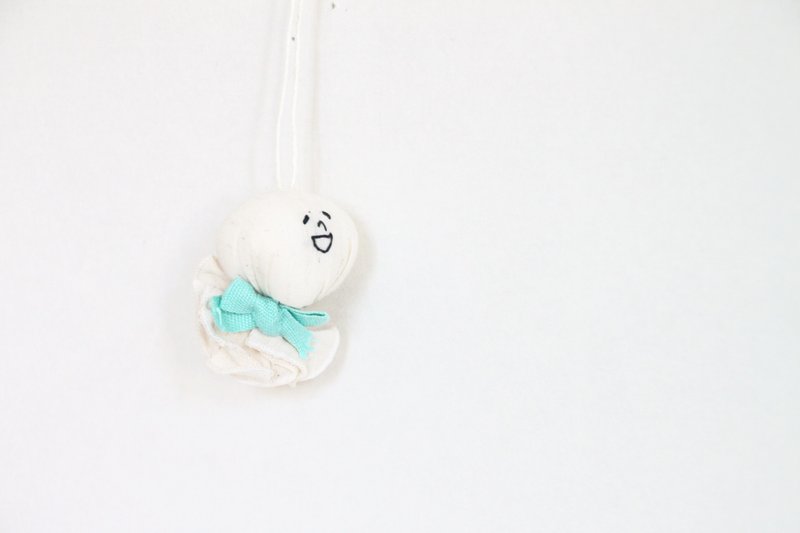 Lucky Thelborg Teru Teru Ogami - 吊饰 - 棉．麻 白色