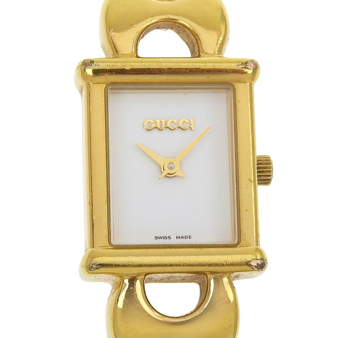 【日本直送】Gucci GUCCI 腕表 1800L 镀金 石英 指针式显示 白色表盘 女士款【二手】 - 女表 - 其他金属 金色