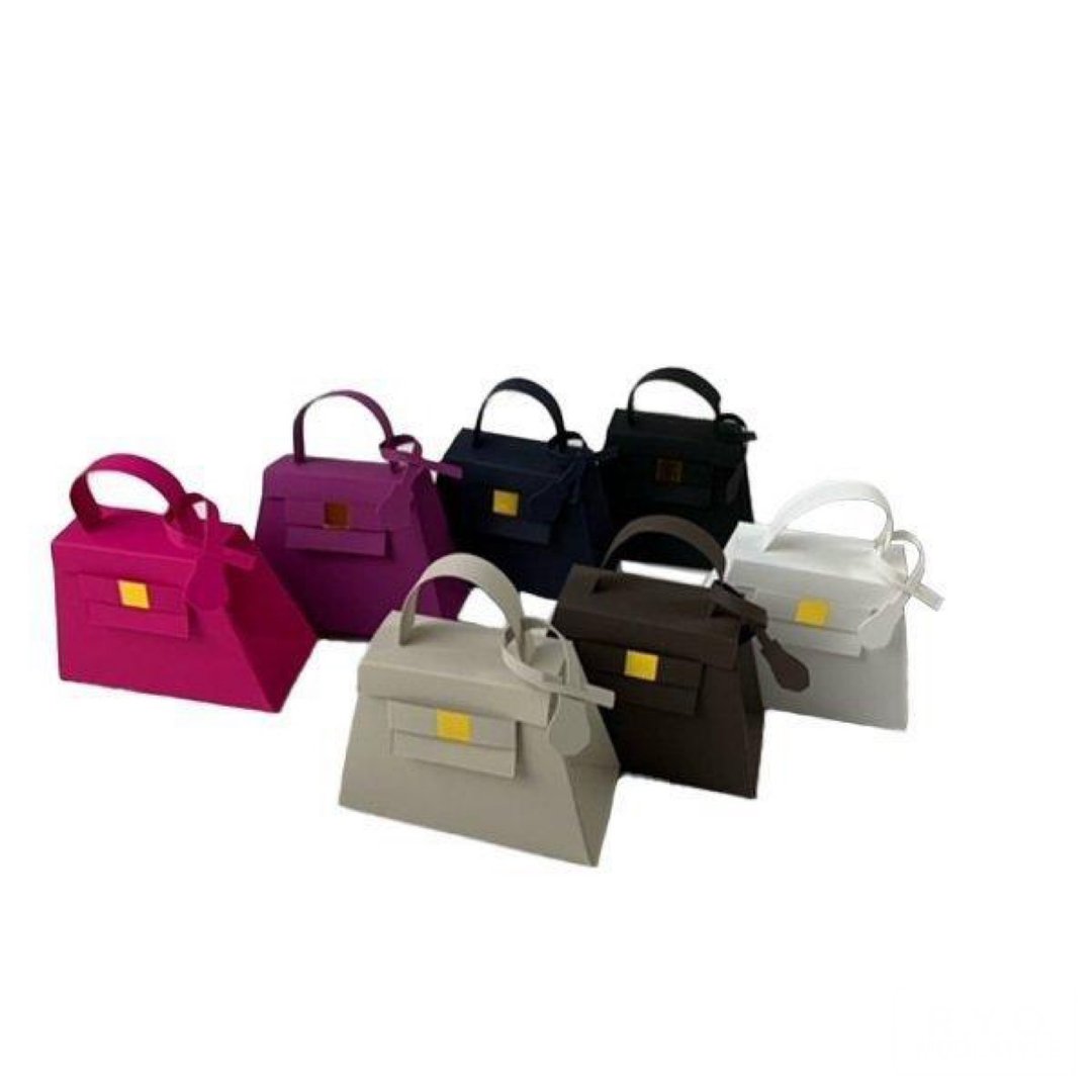 handbag gift box paper box 8color - 收纳用品 - 纸 咖啡色
