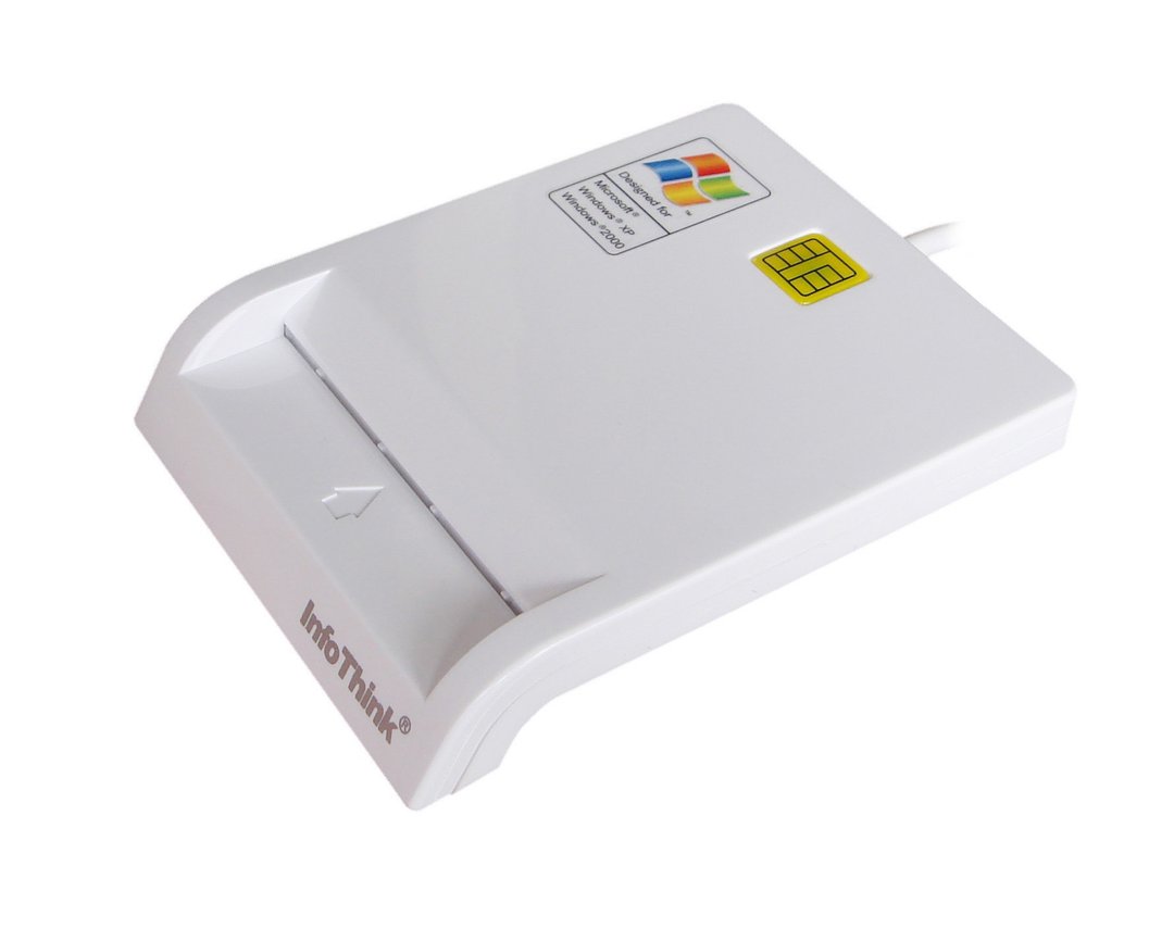 infoThink ATM晶片读卡机 IT500U-台湾制(报税转帐LINE BANK升级) - 电脑配件 - 其他材质 白色