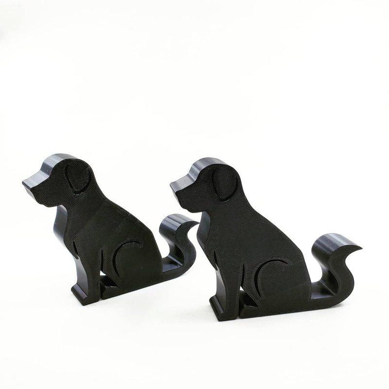 3D打印狗狗平板手机座 - 两件套装 - 其他 - 环保材料 黑色