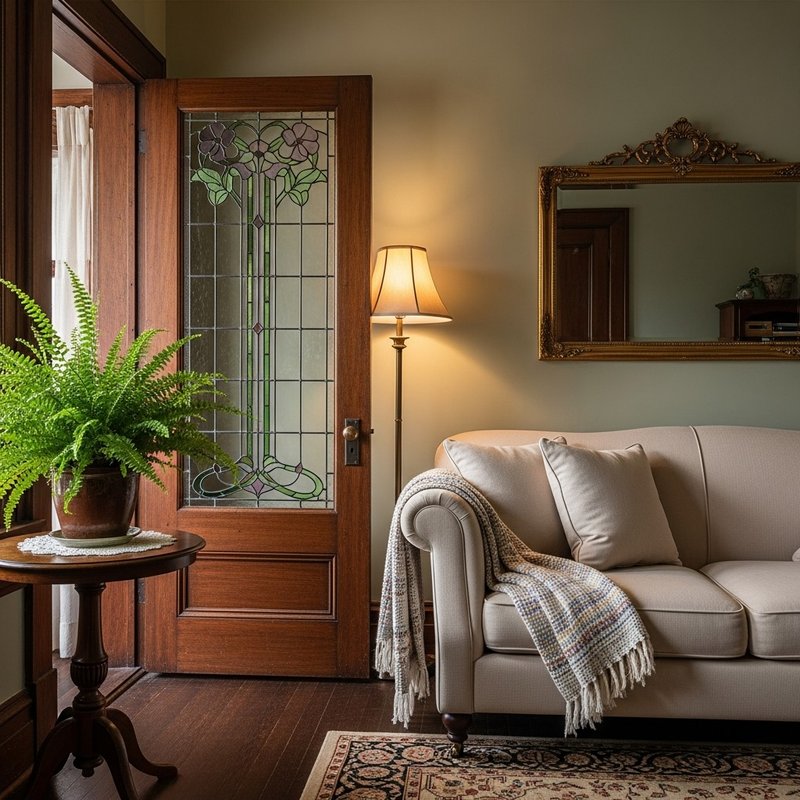 拾光之门 让家洒落七彩温柔 职人手作镶嵌玻璃室内门 (定制化服务) - 其他 - 玻璃 多色