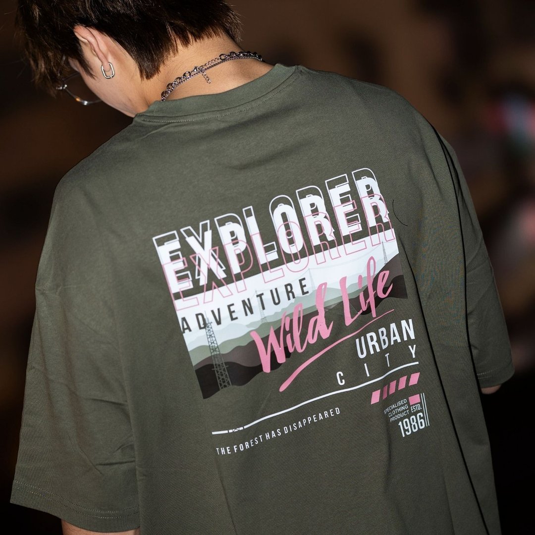 【CREEPS】Explorer V3 宽松重磅印花T恤 210g - 男装上衣/T 恤 - 棉 多色