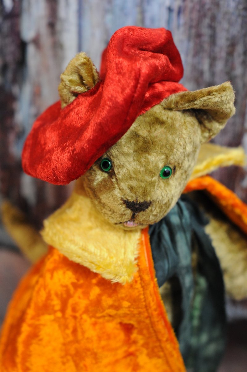 穿靴子的猫－泰迪猫 - 玩偶/公仔 - 其他材质 橘色