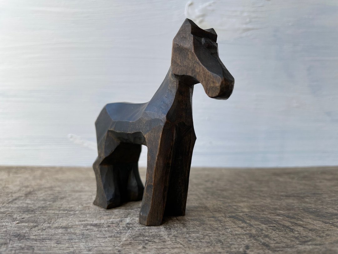 Blade runner horse Natural wooden props replica 2049 Cosplay knick knack - 玩偶/公仔 - 木头 咖啡色